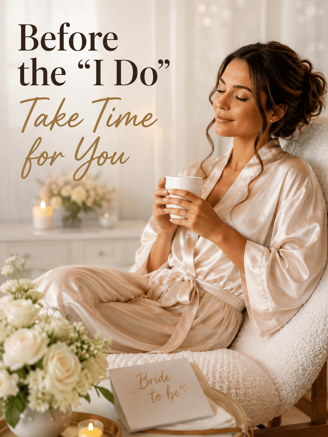 bride taking time for herself